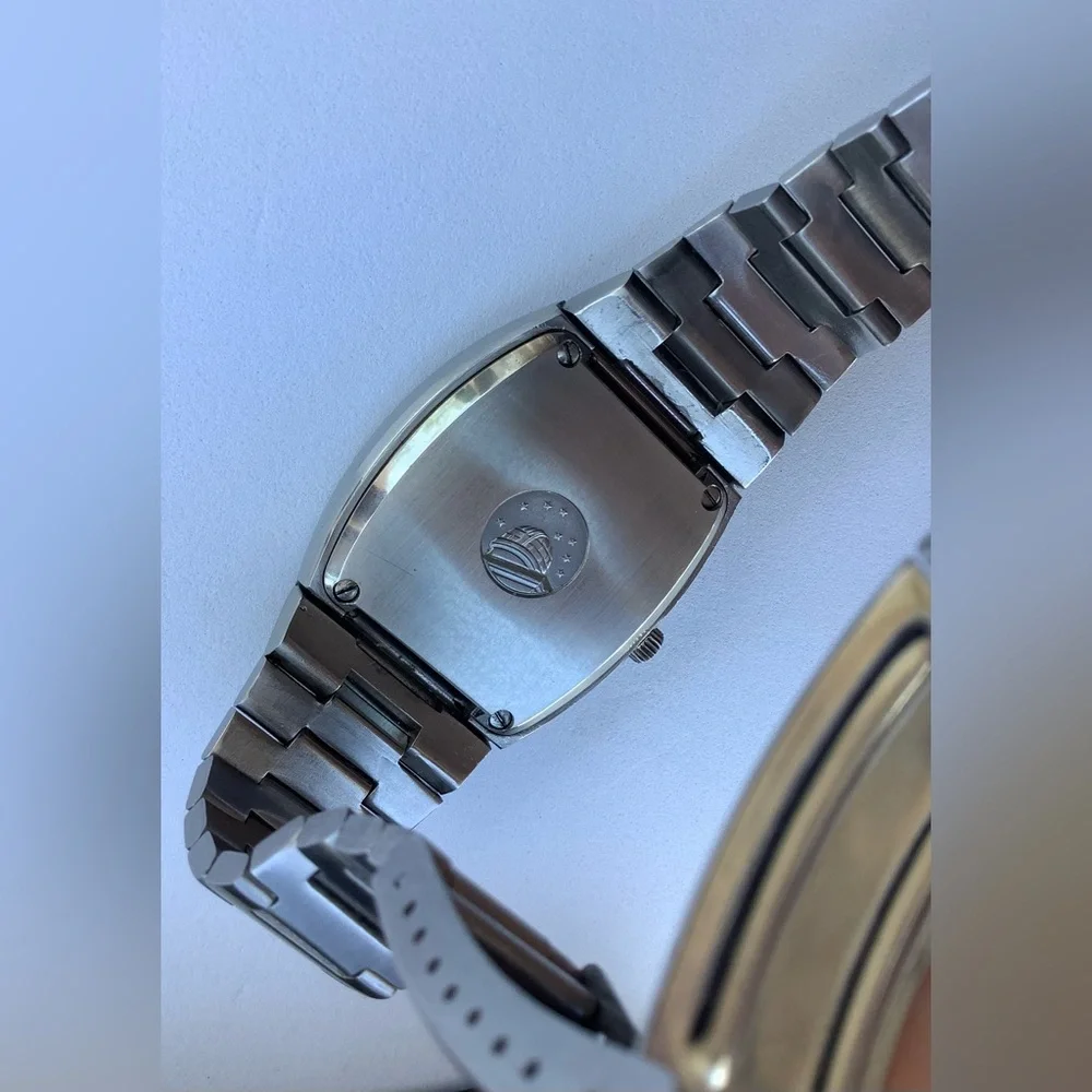Omega Men's Silver Stainless Steel Constellation Watch with Cream Dial